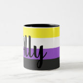 Ally Mug de drapeau non-binaire (Centre)