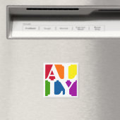 Ally Pop Carré Magnet blanc (In Situ (Lave-vaisselle))