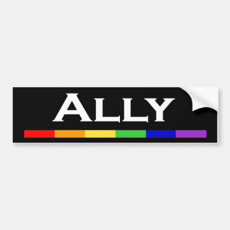 Ally Pride Bumper Sticlker Bumpersticker