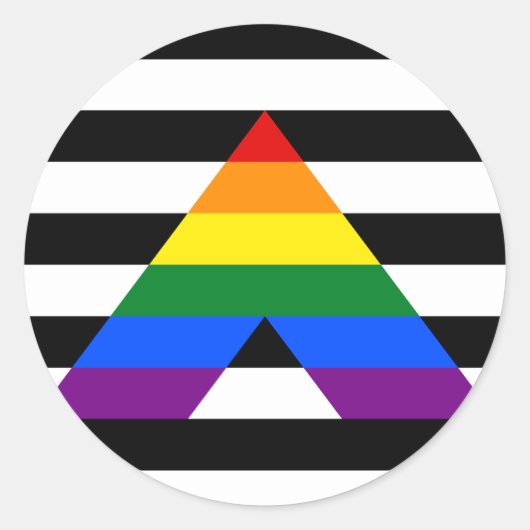 Ally Pride Circle Sticker (Voorkant)