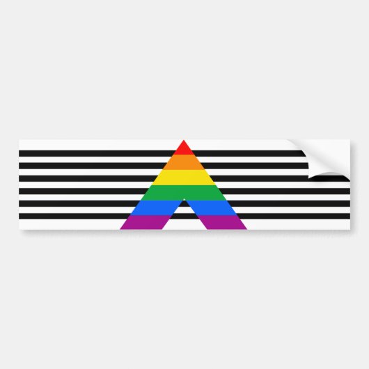 Ally Pride Flag Bumpersticker (Voorkant)