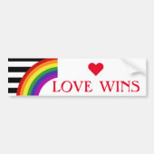 Ally Pride Flag Rainbow Bumpersticker (Voorkant)