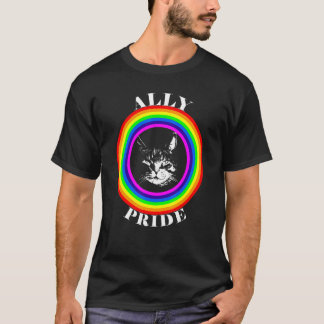 Ally Pride LGBTQ Equality Rainbow Lesbian Gay Tran T-shirt