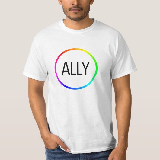 Ally Pride - Moderne gradiënt T-shirt (Voorkant)