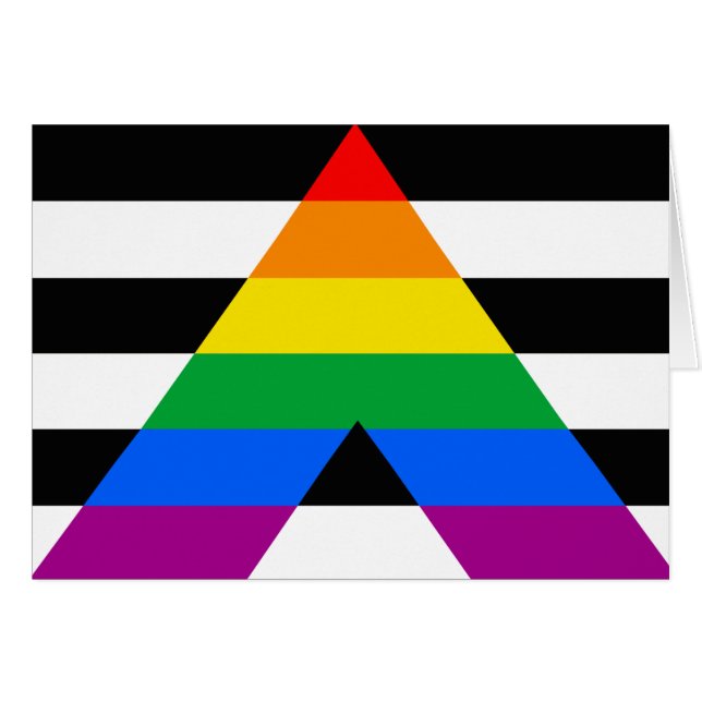 Ally Pride-vlag (Voorkant Horizontaal)