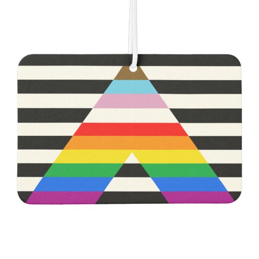 Ally Progress Pride Flag Luchtverfrisser (Voorkant)