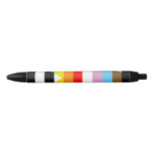 Ally Progress Pride Flag Zwarte Inkt Pen (Voorkant)
