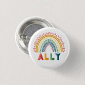Ally Rainbow-knop Ronde Button 3,2 Cm (Voorkant /achterkant)