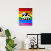 ALLY RAINBOW -.png Poster (Thuiskantoor)