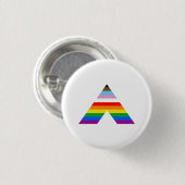 Ally Symbol LGBTQ POC Ronde Button 3,2 Cm (Voorkant /achterkant)