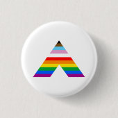 Ally Symbol LGBTQ POC Ronde Button 3,2 Cm (Voorkant)