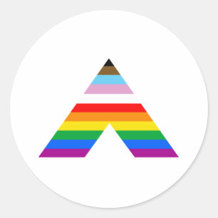 Ally Symbol LGBTQ POC Ronde Sticker
