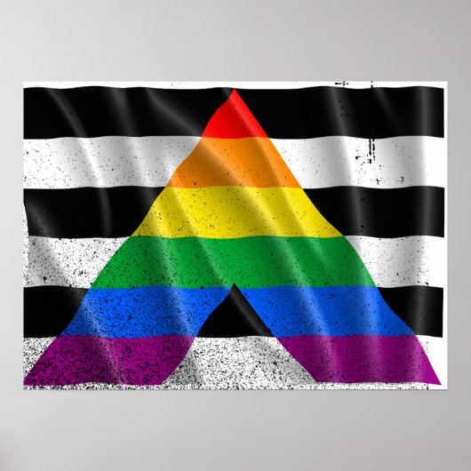 ALLY Vlag Vliegend -.png Poster (Voorkant)