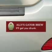 Ally's Gator Brew Bumpersticker (Op auto)