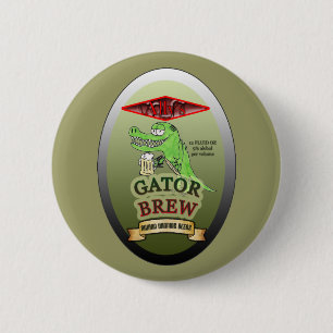 Ally's Gator Brew Ronde Button 5,7 Cm