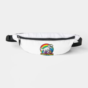 Allysaurus Regenboog Dinosaurus Vintage T-Shirt On Heuptasje