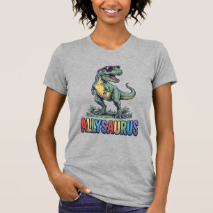 Allysaurus Vintage Dinosaurus Zonnebril Shirt Ontw