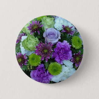 Alma Blooms Paarse Bouquet Ronde Button 5,7 Cm