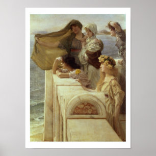 Alma-Tadema Bij Aphrodite's Cradle, 1908 Poster