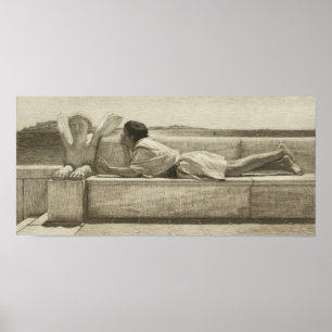 Alma-Tadema - De stille raadgever 1878 Poster