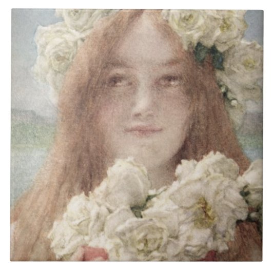 Alma-Tadema de | Zomer die, 1894 aanbieden Tegeltje (Voorkant)