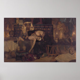 Alma-Tadema - Dood van de eerstgeboren zoon van de Poster