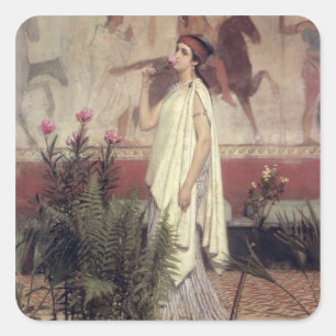 Alma-Tadema   Een Griekse vrouw, 1869 Vierkante Sticker