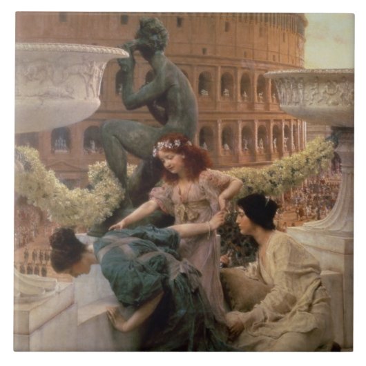 Alma-Tadema | Het Coliseum, 1896 Tegeltje (Voorkant)