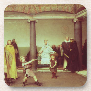 Alma-Tadema   Onderwijs voor kinderen van Clothild Drankjes Onderzetter