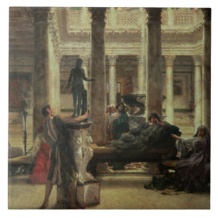 Alma-Tadema Roman Art Lover, 1870 Tegeltje