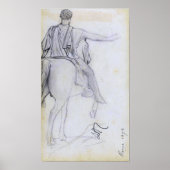 Alma-Tadema - standbeeld van Marcus Aurelius Poster (Voorkant)