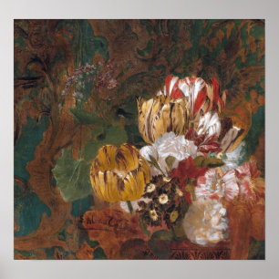 Alma-Tadema - Stilleven met tulpen Poster