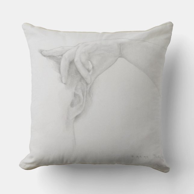 Alma-Tadema | Studie naar "Thermaie Antoniniane" Kussen (Voorkant)