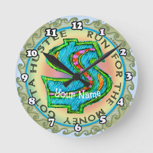 almachtige dollar ronde klok