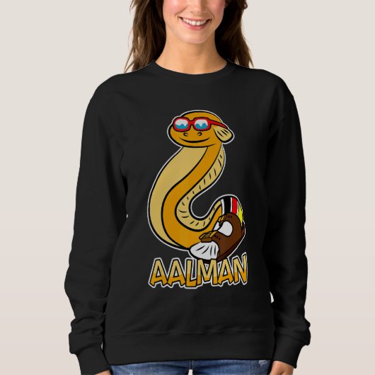 Alman Memes Eel Sandal Sokken Typisch Duits Trui (Voorkant)