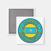 Almaty Kazachstan Magneet (Voorkant / Achterkant)