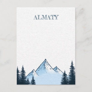 Almaty Kazachstan Reizen Briefkaart