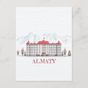 Almaty Kazachstan Reizen Briefkaart