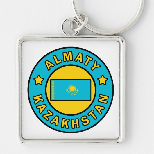 Almaty Kazachstan Sleutelhanger (Voorkant)
