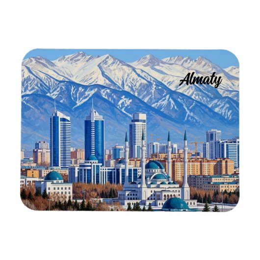 Almaty Kazakhstan Travel  Magneet (Horizontaal)