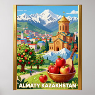 Almaty Tian Shan Bergreizen Poster