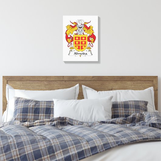 Almeida Family Crest Canvas Afdruk (Insitu (Slaapkamer))