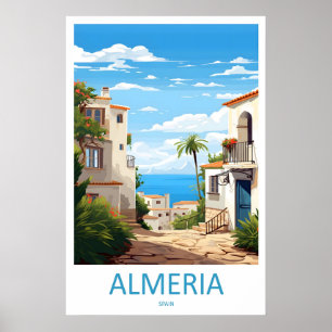 Almera National Ski Travel Vintage Park Poster