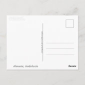 Almeria, Andalusië (Spanje) Briefkaart (Achterkant)