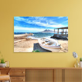 Almería, La Isleta Del Moro | Mar Mediterráneo Canvas Afdruk (Insitu (Woonkamer))