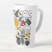 Almofada com estampa fofa de Halloween Latte Mok (Rechterhoek)
