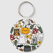Almofada com estampa fofa de Halloween Sleutelhanger (Achterkant)
