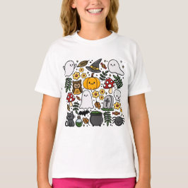 Almofada com estampa fofa de Halloween T-shirt