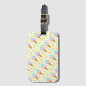 Almofada fofa com estampa contínua de sorvetes bagagelabel (Voorkant (verticaal))