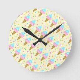 Almofada fofa com estampa contínua de sorvetes ronde klok